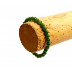 Bracelet en Jade vert de Taipei  6mm